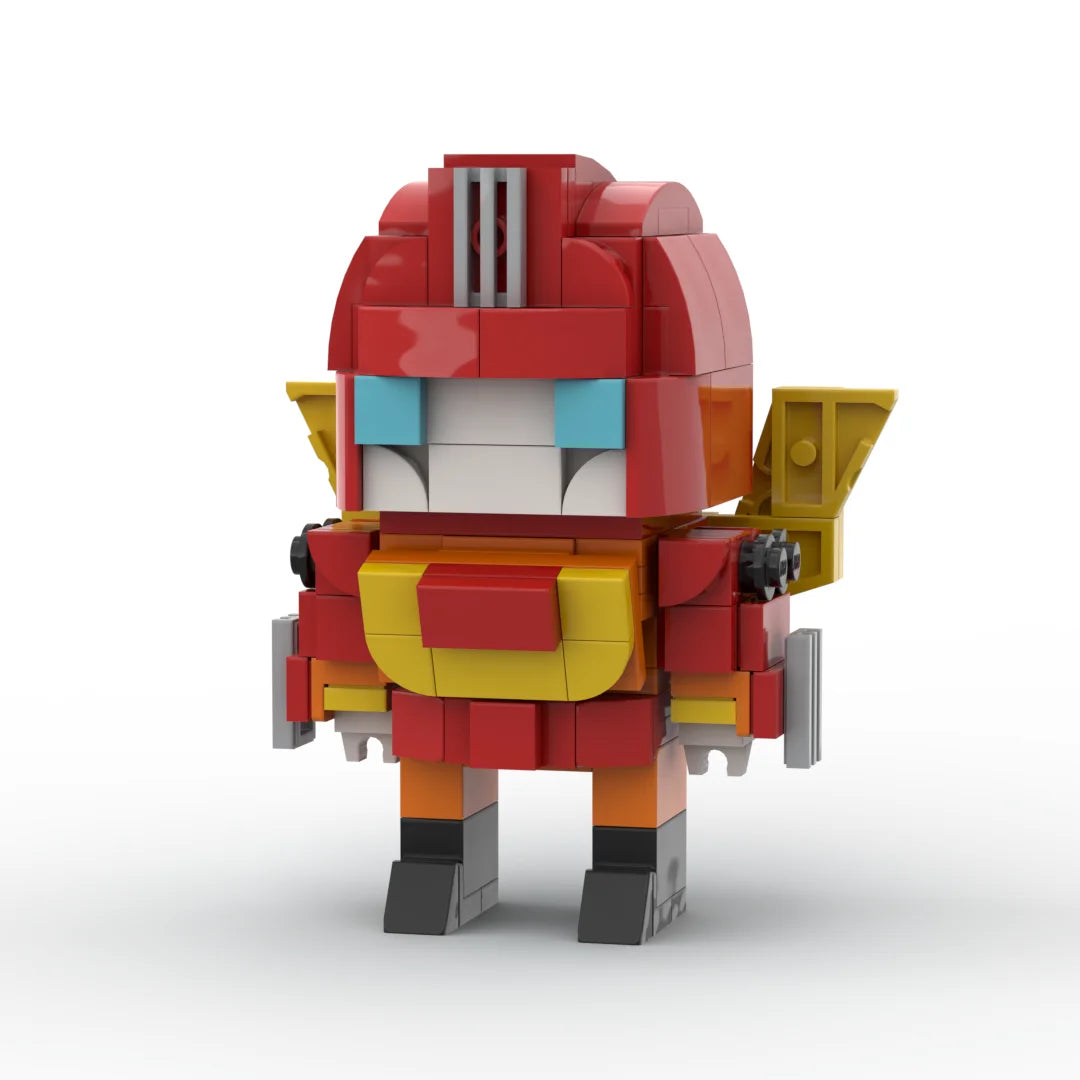Figura Transformers Rodimus Prime — Ladrillo Rojo y Oro Líder de Guerra Compacto