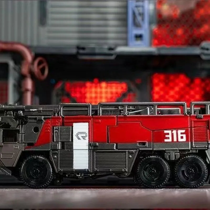 Figura Transformers Sentinel Prime — Camión de Bomberos Transformable