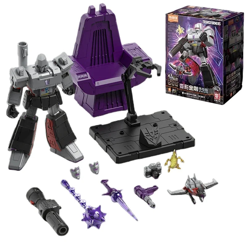 Figura Transformers Megatron Blitzwing Premier Modelo — Ladrillo Gris Cañón de Fusión Articulado