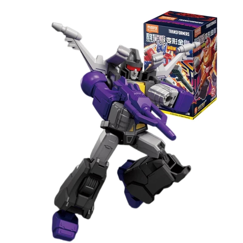 Figura Transformers Robot Violeta Cañón Integrado — Bonus Decepticon Blokees Galaxy Versión 8