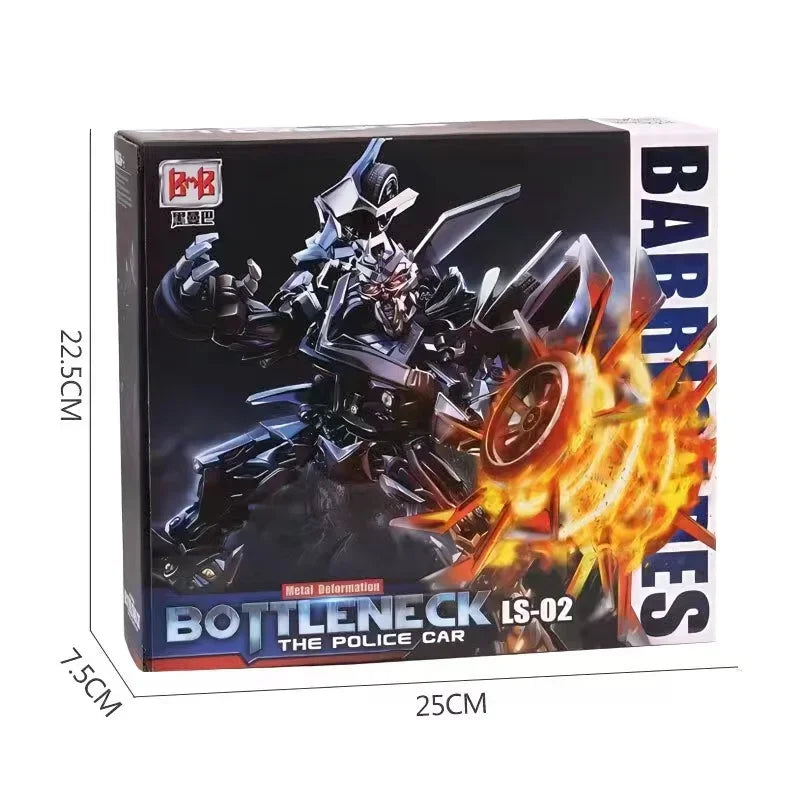 Figura Transformers Barricade LS02 — Coche de Policía Negro Modo Combate