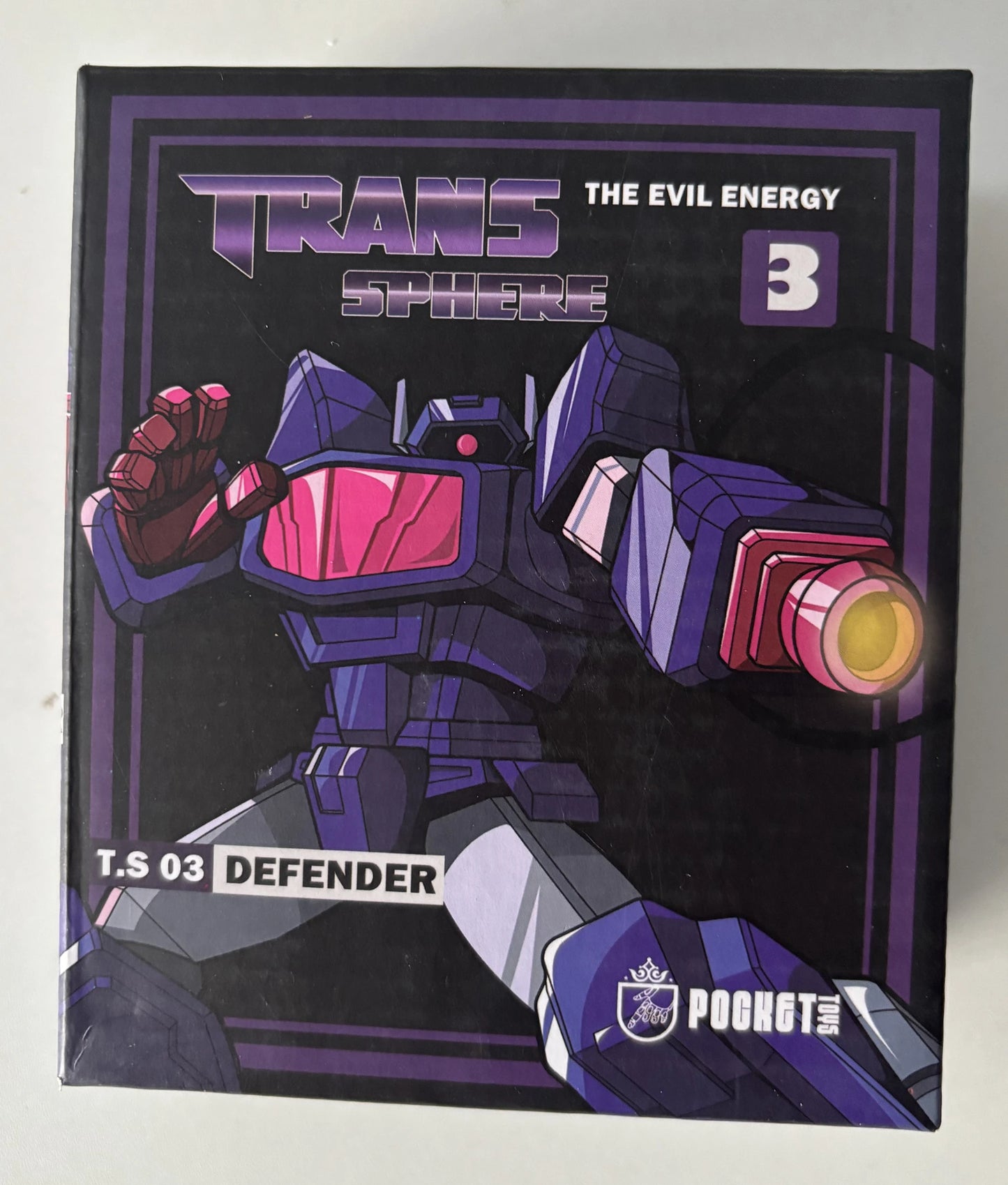 Figura Transformers Shockwave PT-03 — Pistola Láser de Tamaño Pequeño G1