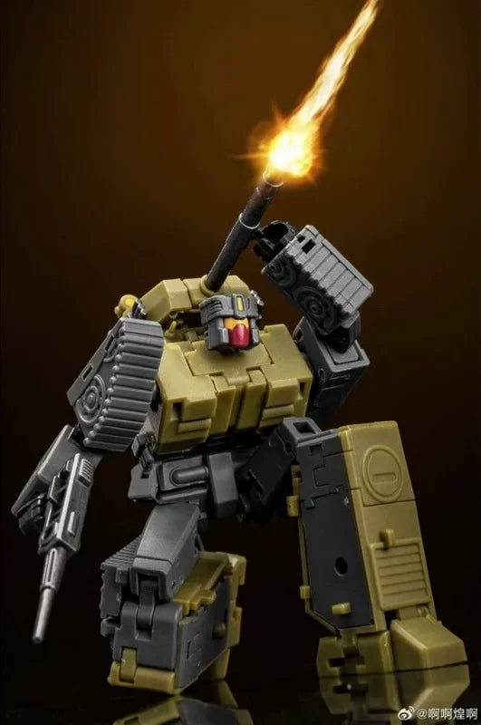 Figura Transformers Brawl MS-B51R — Tanque Artillero Pesado Caqui