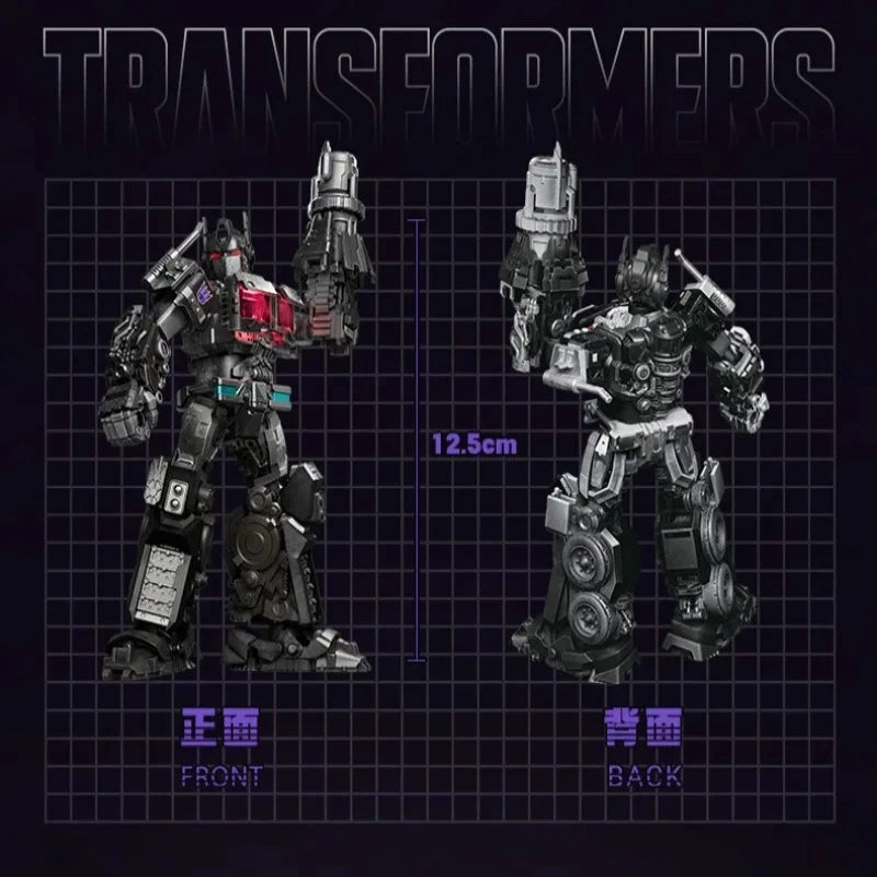 Figura Transformers Nemesis Prime Blokees Beyond — Ensamblaje Movie 7 Silueta Negra
