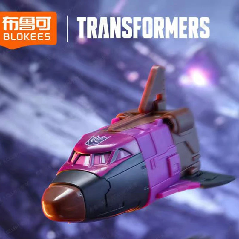 Figura Transformers Blast Off Blokees Rosa — Lanzadera Espacial Despegue Inmediato