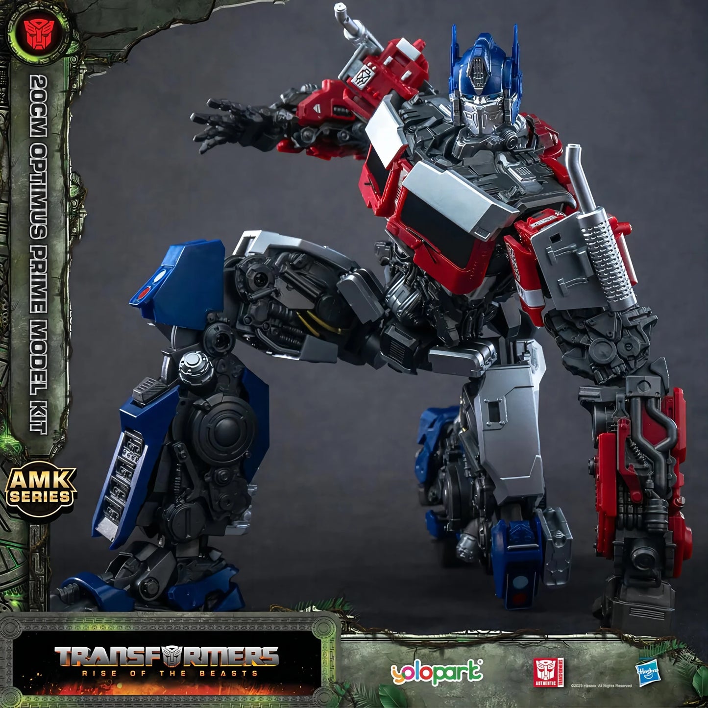 Figura Transformers Optimus Prime — Maqueta 20cm AMK Rise of the Beasts Premium