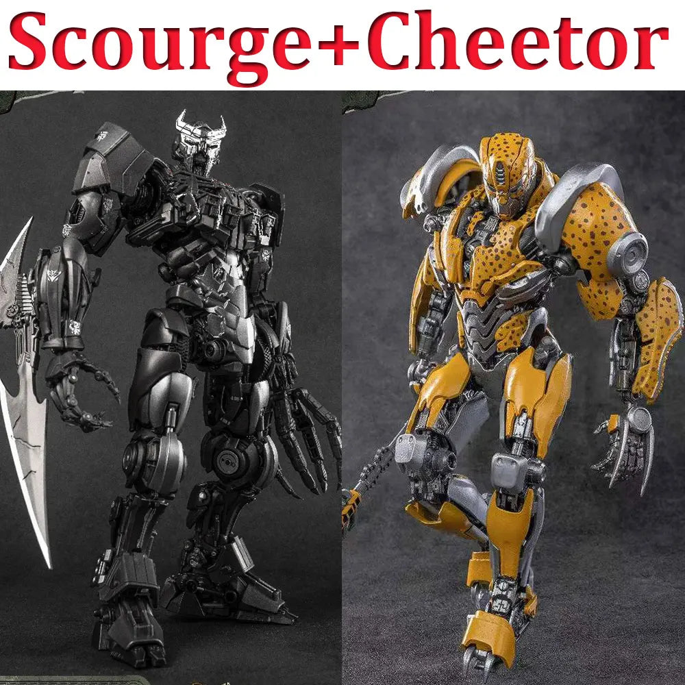 Dúo de Figuras Transformers Scourge & Cheetor — Persecución de Predador AMK