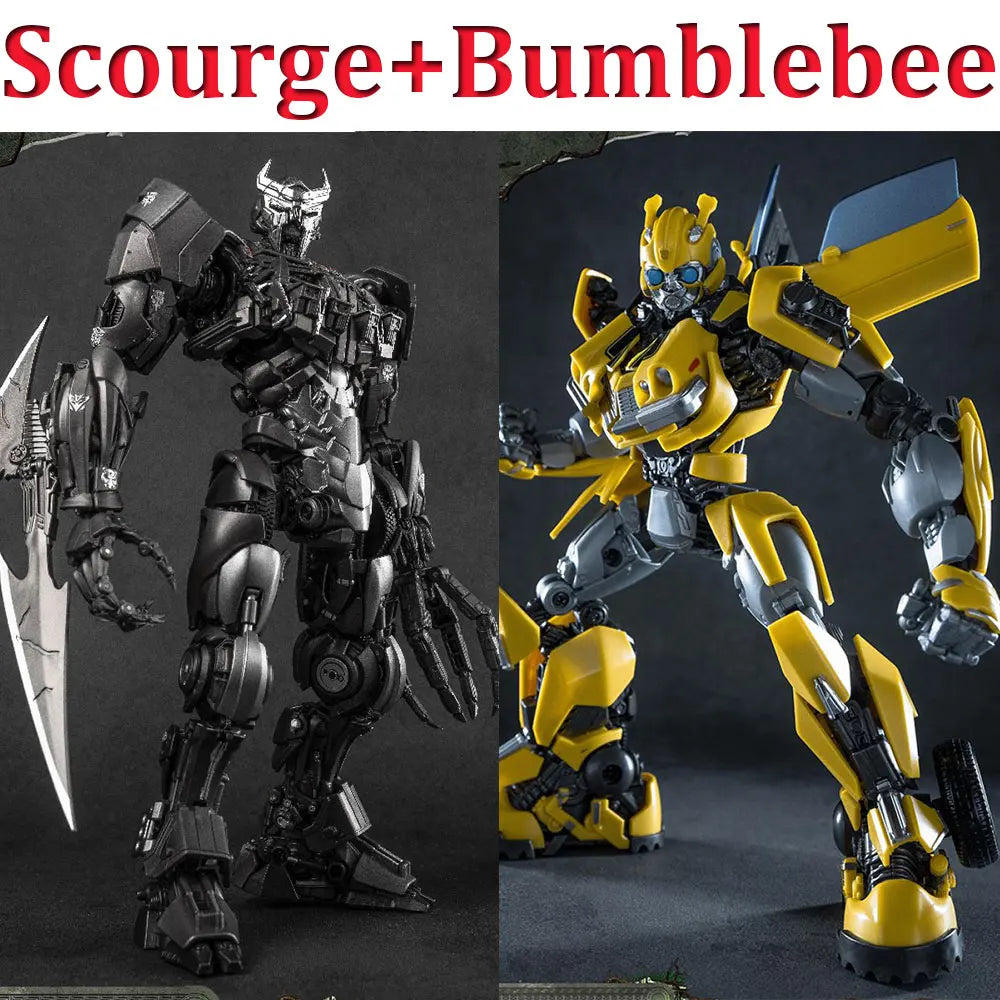 Dúo de figuras Transformers Scourge y Bumblebee - Maqueta Yolopark AMK