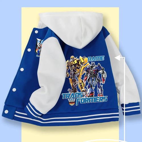 Chaqueta Transformers Duo - Azul y Blanca