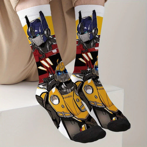 Par de calcetines de Transformers - Prime y Bumblebee