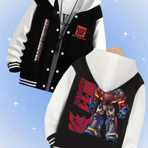 Chaqueta de Transformers con nuevo diseño - Blanco y negro
