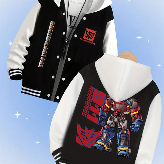 Chaqueta de Transformers con nuevo diseño - Blanco y negro