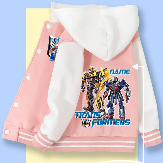 Chaqueta Transformers Duo - Rosa y Blanca
