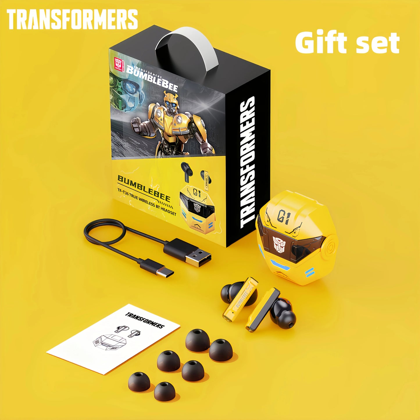 Auriculares Transformers - Tamaño del estuche