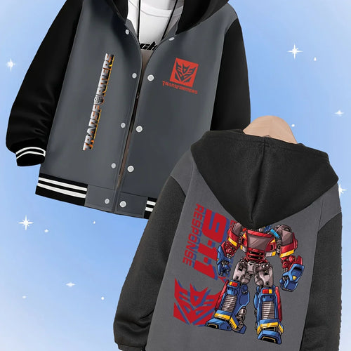 Chaqueta de Transformers con nuevo diseño - Gris oscuro
