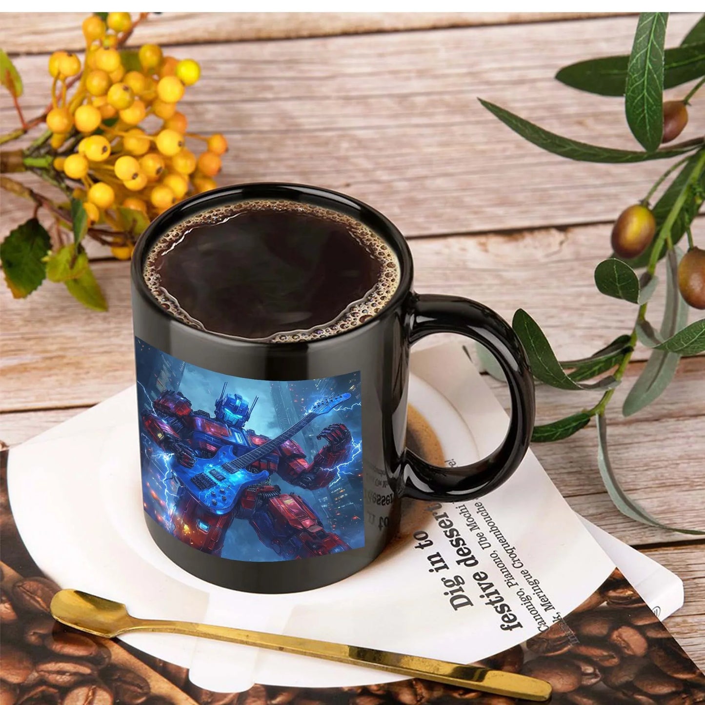 Taza de Transformers - Prime Dark Music