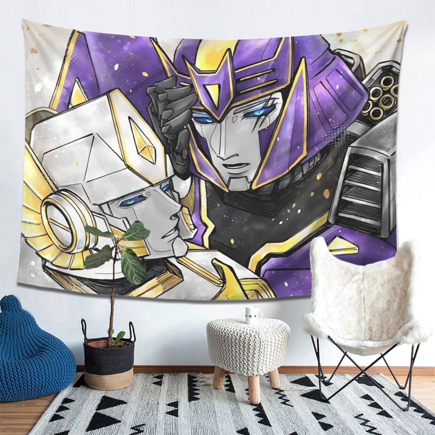 Bandera de Transformers - Megatron y White