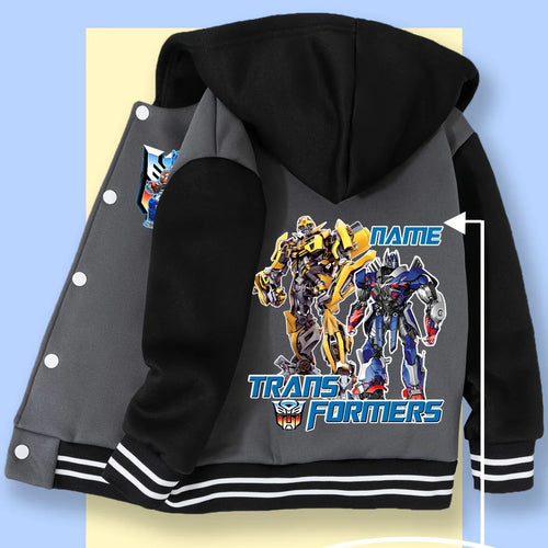 Chaqueta Transformers Duo - Negra y Gris
