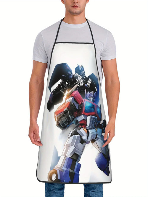 Delantal de Transformers - Dúo Blanco