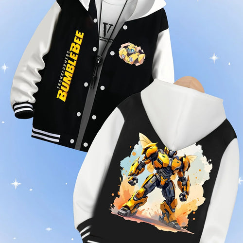 Chaqueta Bumblebee de Transformers - Blanco y negro