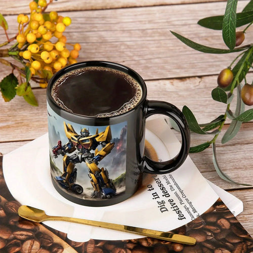 Taza/vaso de Transformers - Bumblebee en la ciudad