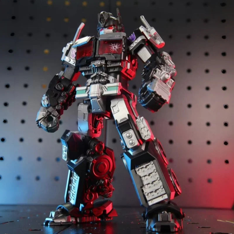 Figura Transformers Nemesis Prime Blokees Beyond — Ensamblaje Movie 7 Silueta Negra