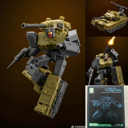 Figura Transformers Brawl MS-B51R — Tanque Artillero Pesado Caqui