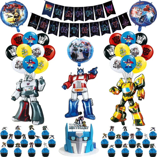 Paquete de cumpleaños de Transformers - Autobots