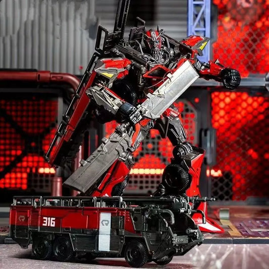 Figura Transformers Sentinel Prime — Camión de Bomberos Transformable