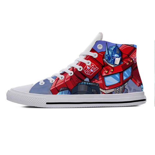 Zapatillas altas Transformers blancas - PrimeRed