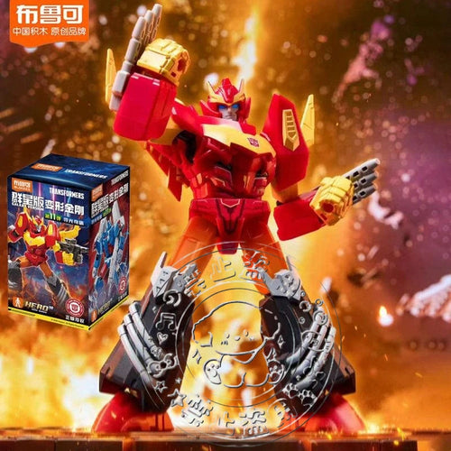 Figura Transformers Rodimus — Blokees Galaxy Edición Fuego Sagrado