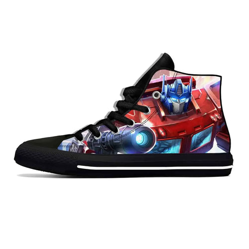 Zapatillas altas negras Transformers - Laser