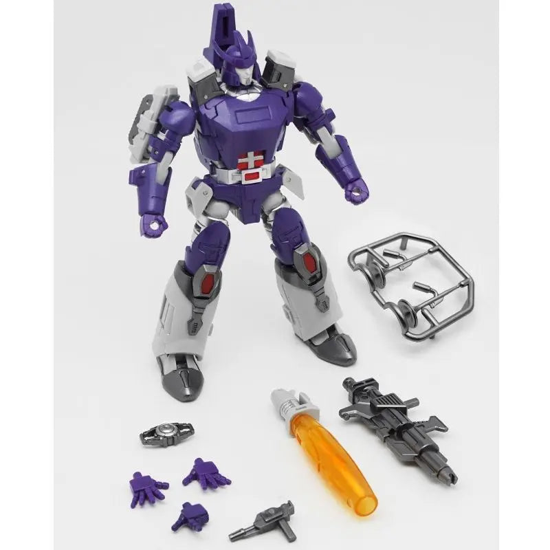 Figura Transformers Galvatron G1 Goleatron — Tamaño Pequeño Violeta Cañón Integrado