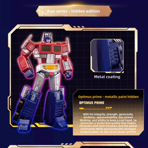 Figura de acción Transformers Optimus Prime Pintura metálica secreta — Alpha Action Elite Chase