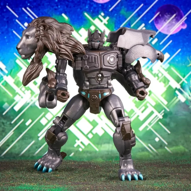 Figura Transformers Leo Prime Nemesis Voyager — Edición Hasbro Maximal Rugiente