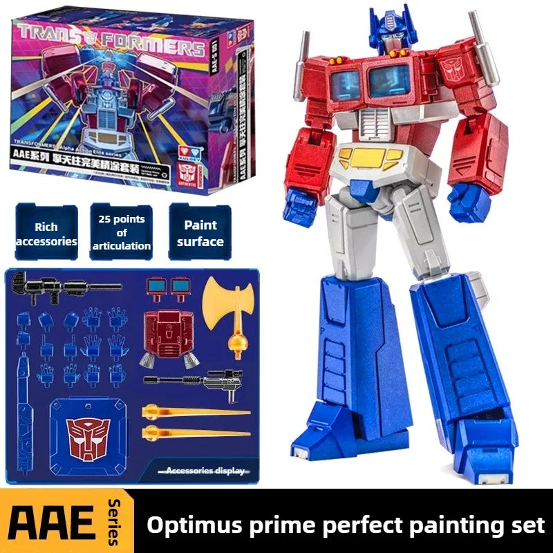 Figura Transformers Optimus Prime Acabado Premium — Alpha Action Elite Pintura Detallada