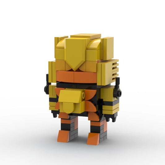 Figura Transformers Razorclaw Chibi — Ladrillo Dorado León Depredador Compacto