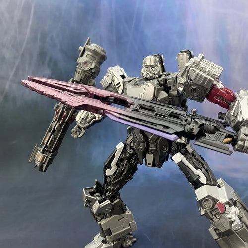 Juguete Transformers Robot Alloy 4 en 1 — Set Rinoceronte y Líder