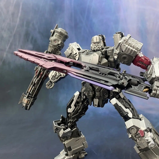 Juguete Transformers Robot Alloy 4 en 1 — Set Rinoceronte y Líder