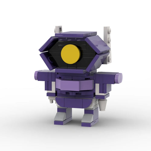 Figura Transformers Shockwave Edición Uno — Busto Ladrillo Púrpura Ojo Único