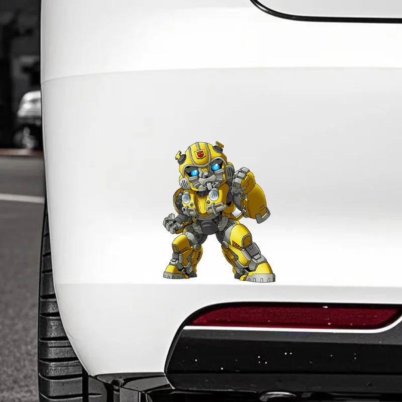 Pegatina Transformers Bumblebee UV — Calcomanía Triángulo Ventana Coche