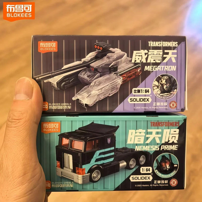 Figura Transformers Nemesis Prime Blokees Articulado — Robot Oscuro Set Completo