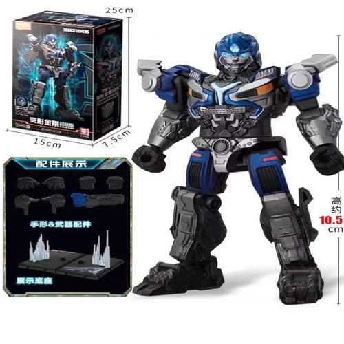Figura Transformers Mirage Blokees — Robot Espía Autobot Azul y Blanco