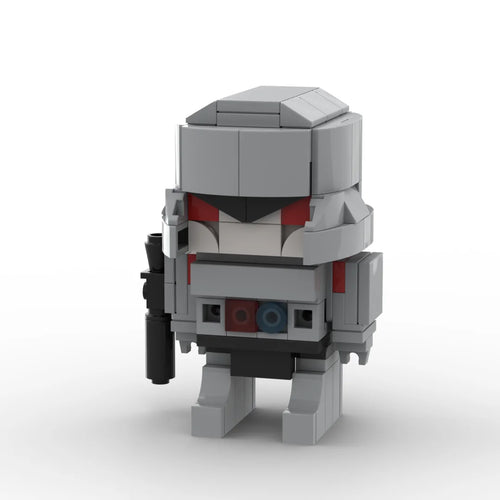 Figura Transformers Megatron 2.0 Chibi — Ladrillo Gris Cañón Integrado en el Brazo