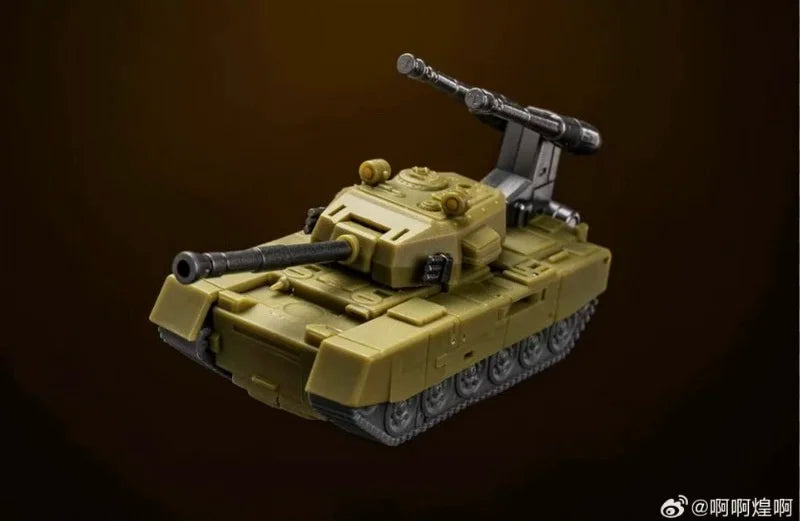 Figura Transformers Brawl MS-B51R — Tanque Artillero Pesado Caqui