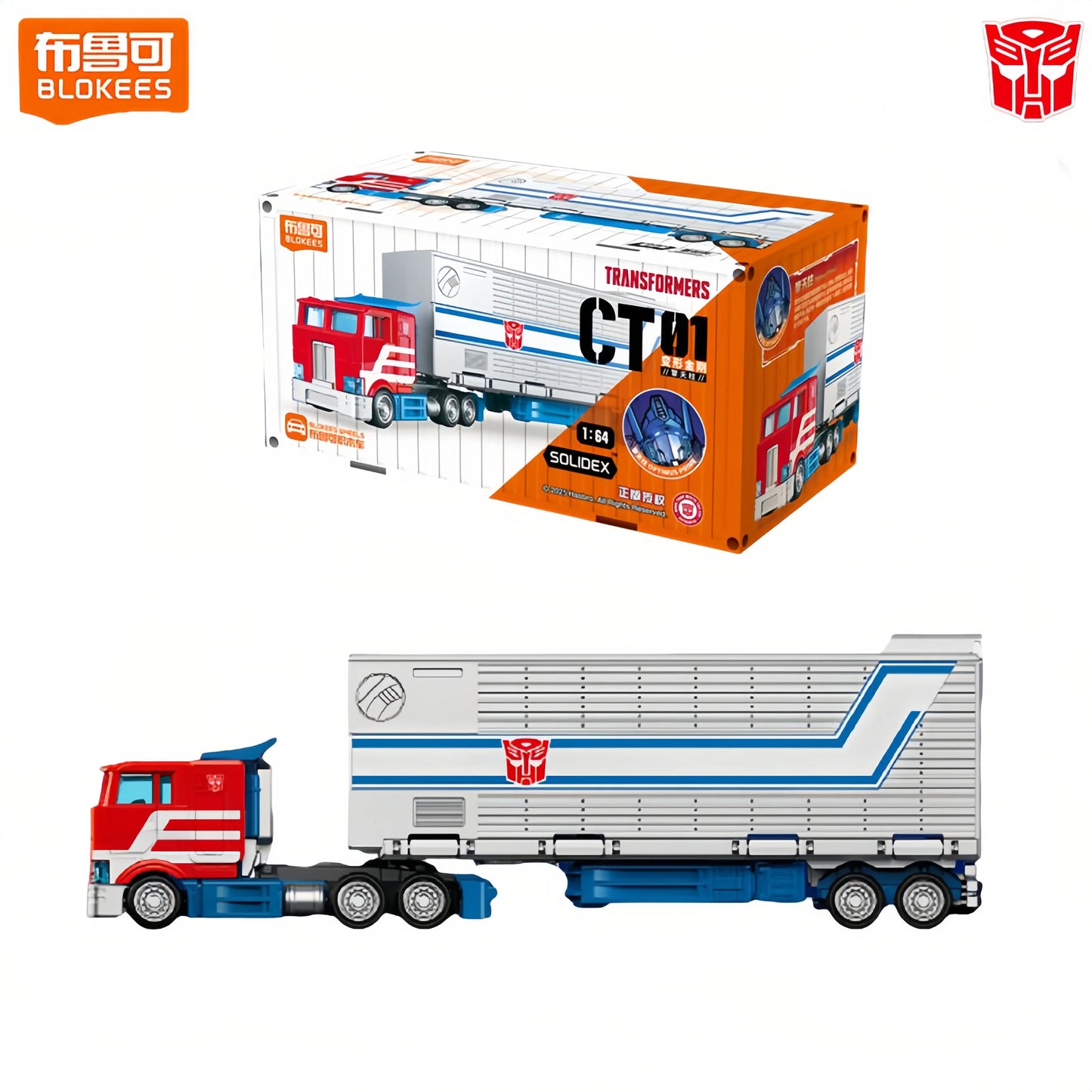 Figura Transformers Optimus Prime CT01 Colección — Ladrillo Rojo Cabina Clásica