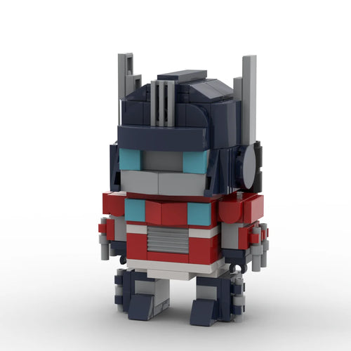 Figura Transformers Orion Pax Armado Versión IDW — Ladrillo Rojo y Azul Oscuro