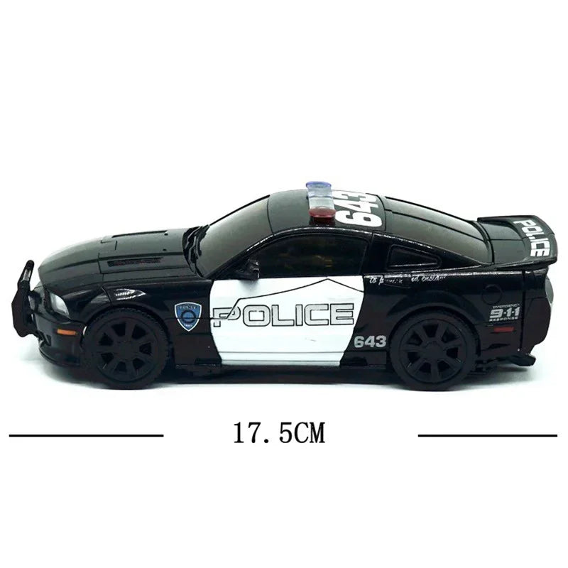 Figura Transformers Barricade LS02 — Coche de Policía Negro Modo Combate