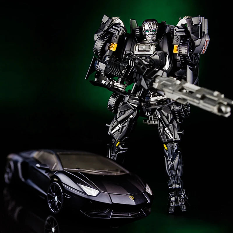 Figura Transformers Lockdown Aventador — Cazador Negro Silueta Lamborghini
