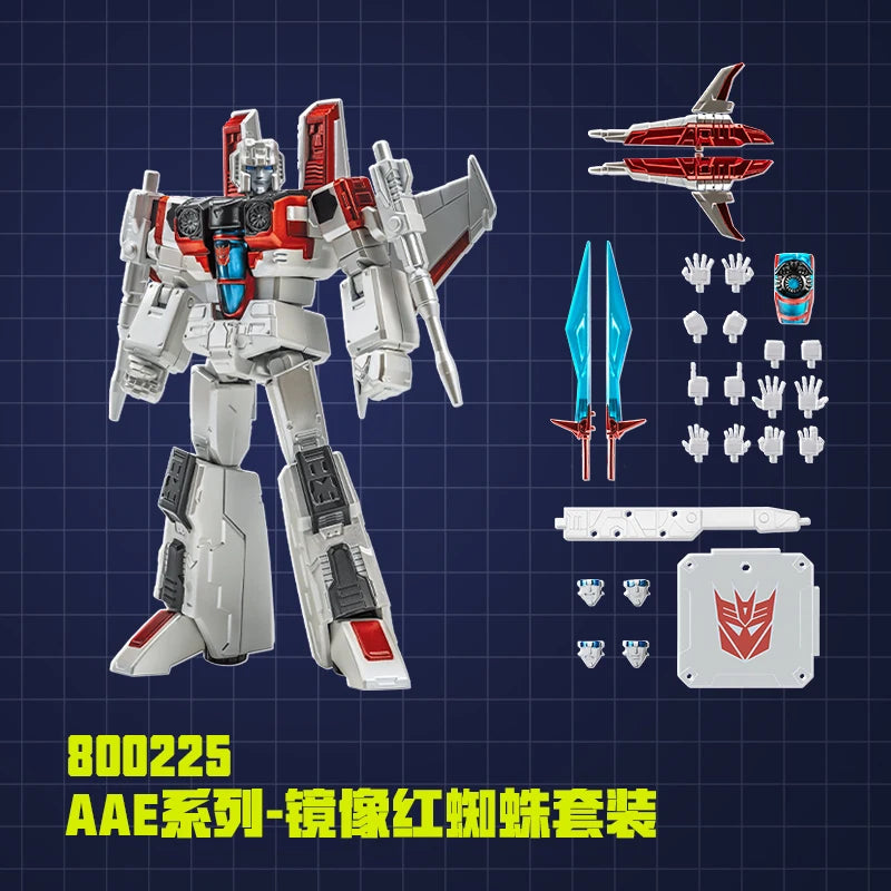 Figura Transformers Starscream Edición Espejo Cromado — Alpha Action Elite Collector